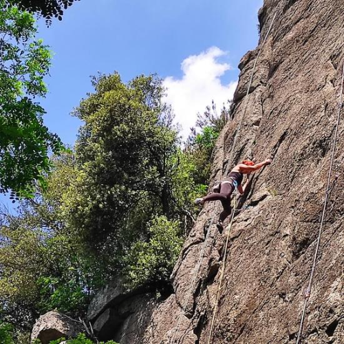 Rocca Pendice, la palestra in trachite