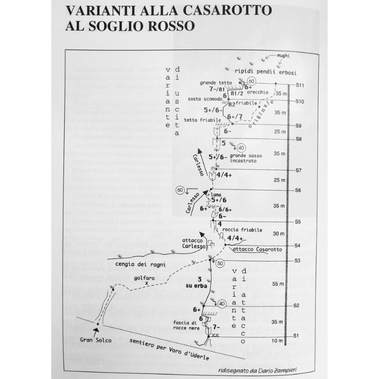 Storie di varianti: dritti lungo la via Casarotto al Soglio Rosso